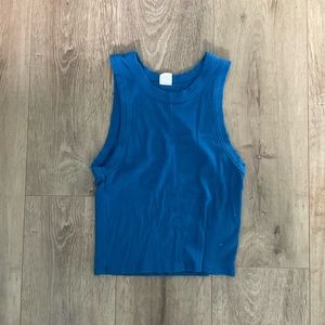 Urban Outfitters Blue Hugh-Neck Tank